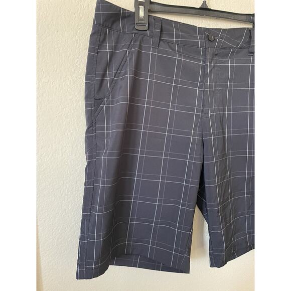 FILA SPORT GOLF Black Plaid Performance Stretch Men’s Shorts Size 36 Inseam 11 - Picture 2 of 7